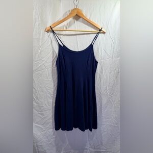 Elegant Navy Blue Sleeveless Dress forever 21